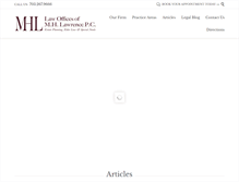 Tablet Screenshot of mhlawrence.com